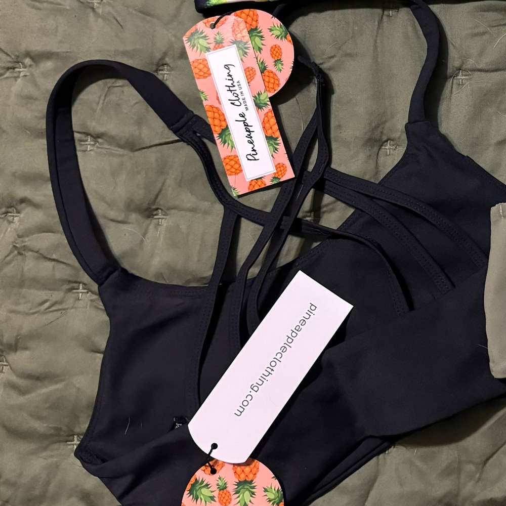 Pineapple clothing sports bra